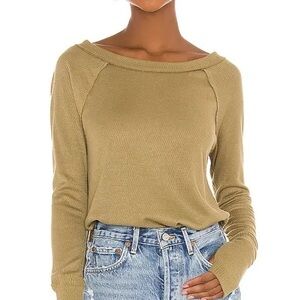 Free People Snowy Thermal in Green